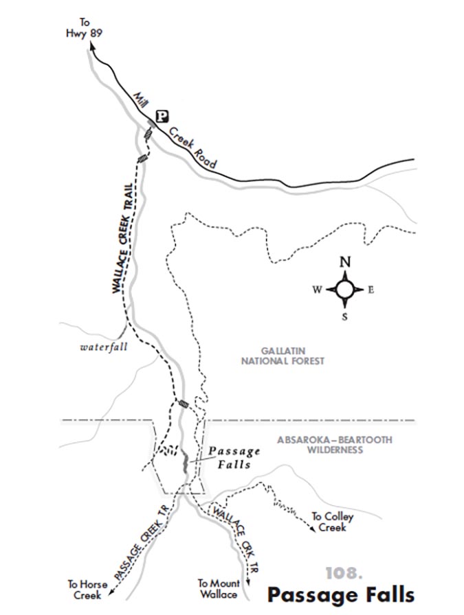 Robert Stone's Passage Falls Trail Map