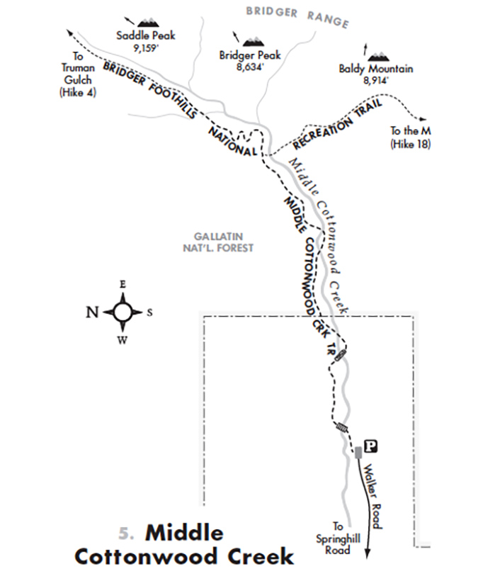 Middle Cottonwood Creek Map Robert Stone's Middle Cottonwood Map