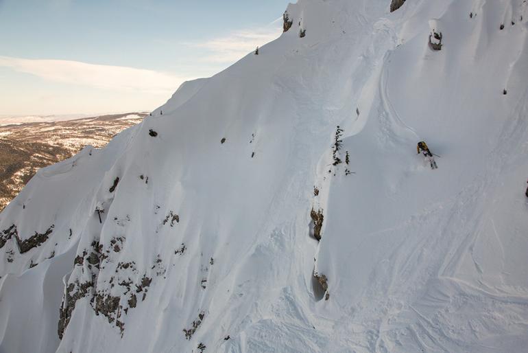 photo by Simon Peterson  skiing, bridger, the virtues, the ridge