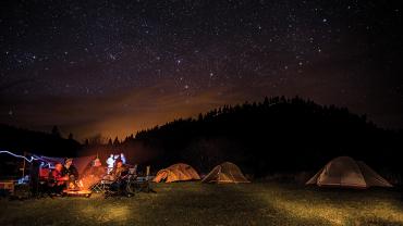 Camping, Tent, Stars, Night