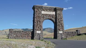 Gardiner Arch, Yellowstone National Park, Outside Bozeman, North Enterance
