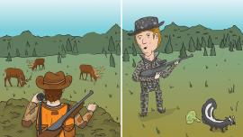 hunting clothing, camouflage, blaze orange q