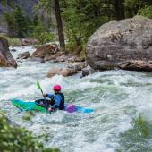 Paddling gallatin river kayaking