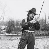 Annette Lilly Russ fishing
